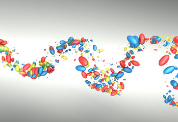 Abstract 3d Particles Background