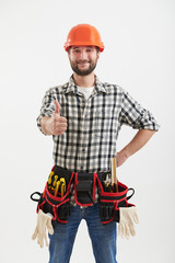 smiley workman with tools