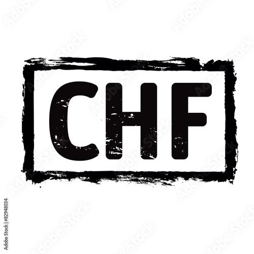 Black Vector Grunge Stamp Chf Symbol Of Swiss Franc Stock Image Chf Symbol Of Swiss Franc