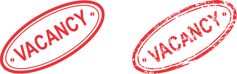 vacancy stamp sticker in vector format very easy to edit