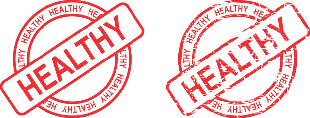 healthy stamp sticker in vector format very easy to edit