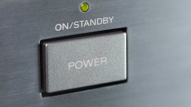 Pressing button POWER