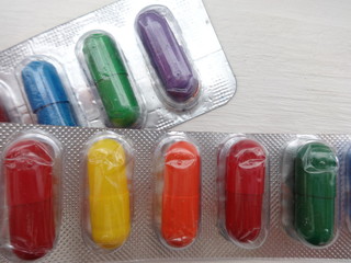 Colourful Medicine Pills