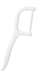 Floss toothpick isolated on white background