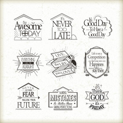 motivational and inspirational quotes set