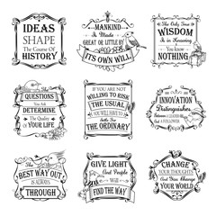motivational and inspirational quotes set