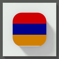 Armenia flag square button