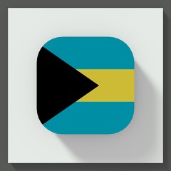 Bahamas flag square button