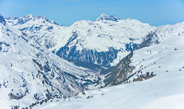 Lech Zurs ski resort, Arlberg, Tyrol, Austria