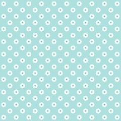Blue flower pattern