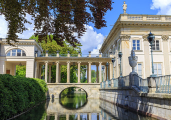 Lazienki Park in Warsaw, details of the Palace on the Water - 82962435