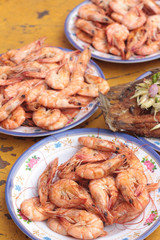 BBQ shrimp delicious on the dish