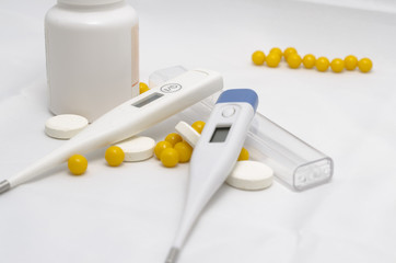 pills and medical equipment