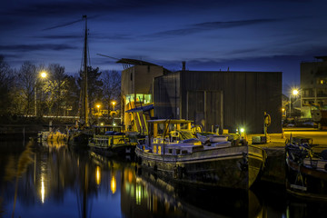 Bateaux sur canal de Colmar