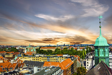 Copenhagen cityscape, Denmark