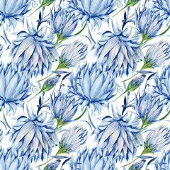 Indigo Floral Pattern