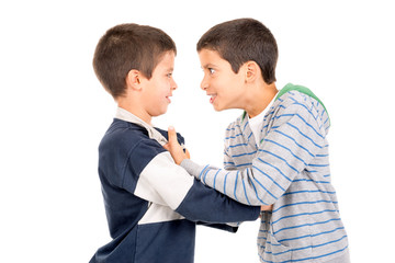 Boys fighting