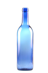 blue glass bottle