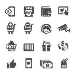 shopping icon set 3, vector eps10