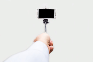 selfie smartphone e bastone