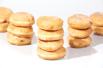 Group of cinnamon donuts