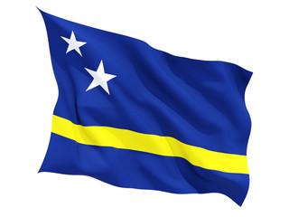 Waving flag of curacao