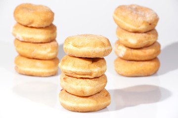 Fototapeta na wymiar Group of cinnamon donuts
