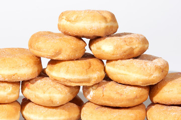 Group of cinnamon donuts