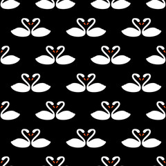 seamless swan pattern
