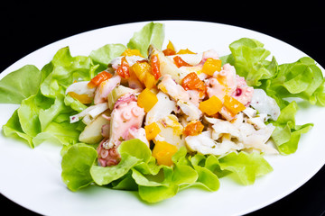 octopus salad with artichoke