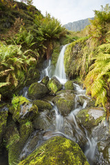 Naklejka na ściany i meble Waterfall in the Lake District, England.