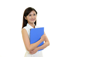 笑顔の女性
