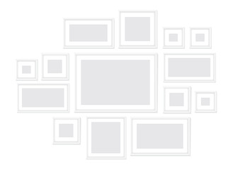 Collection of white frames