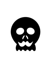 Skull with a mustache