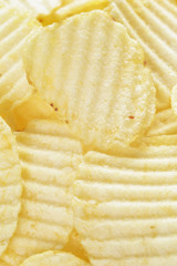 rippled organic potato chips with salt