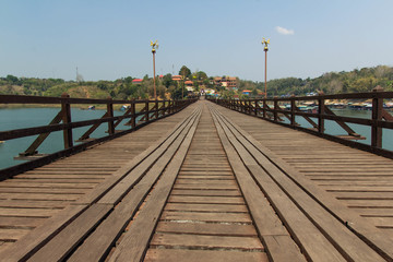 Mon Bridge in Kanchanaburi , Thailand