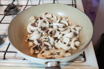 Fresh Mushroom Cooking