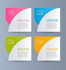 Infographics template for design, banners, brochures, flyers.