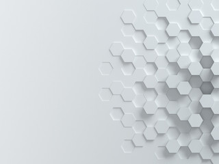 hexagonal abstract 3d background © koya979