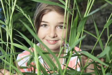 Fototapeta premium portrait of beautiful little girl