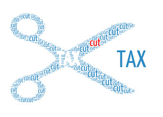 Cutting the tax - tag cloud