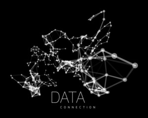 Abstract network connection background