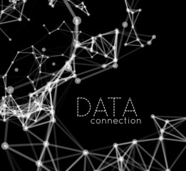 Abstract network connection background