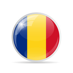 Fototapeta premium Round Flag Icon Vector Illustration