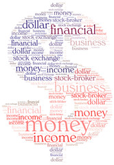 Dollar sign - word cloud