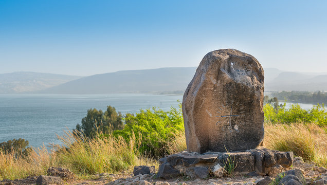 Mount of the Beatitudes and the lake of tiberias