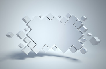 Obraz premium abstract geometry as 3d background