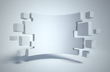 abstract geometry as 3d background