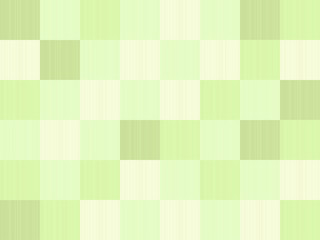 checkerboard pattern of green squares with wood texture