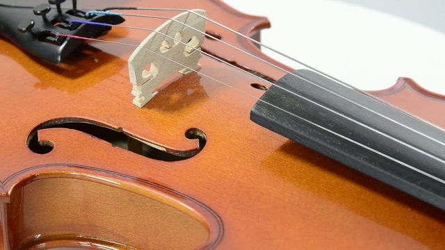 violin rotates on its axis
